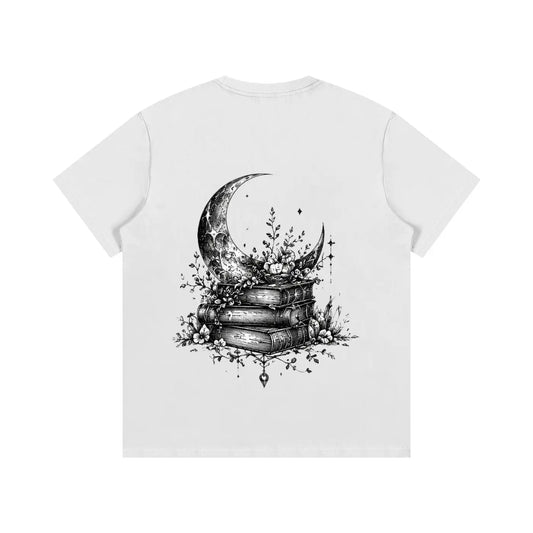 Moonlight Library Cotton T-shirt ODMPOD