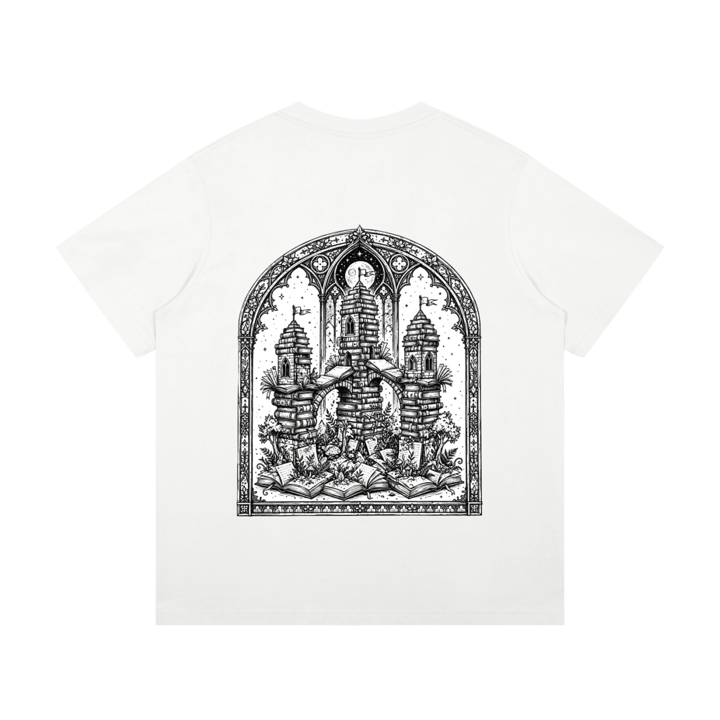 Library of Lost Kingdoms Cotton T-Shirt ODMPOD