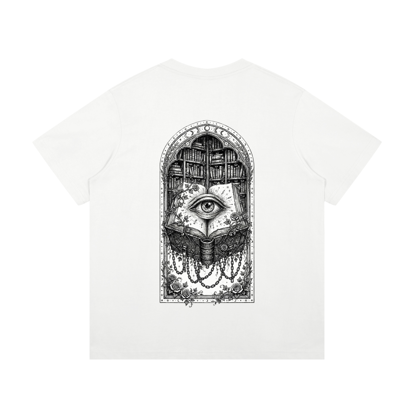 The Book That Watches Cotton T-Shirt ODMPOD
