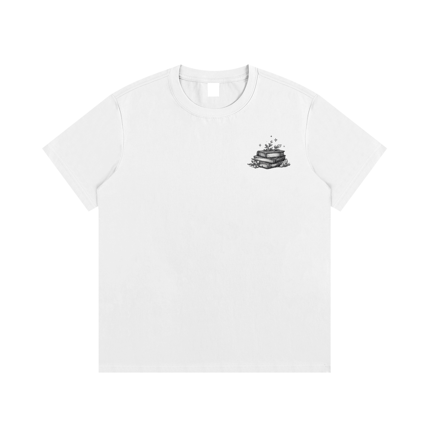 Moonlight Library Cotton T-shirt