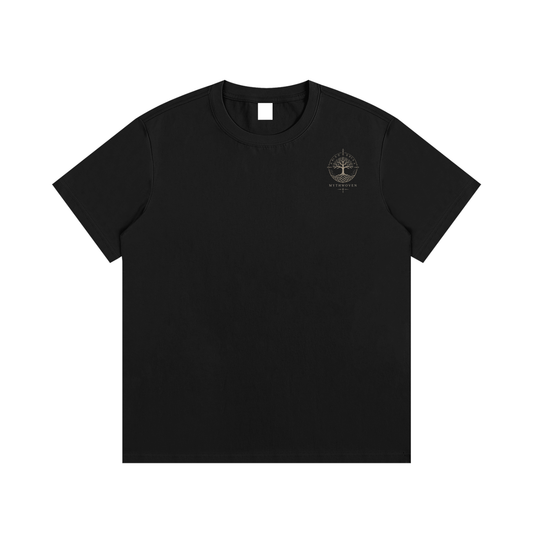 Roots of Yggdrasil (Black) Cotton T-Shirt