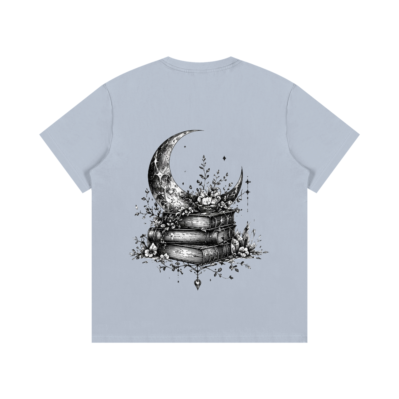 Moonlight Library Cotton T-shirt
