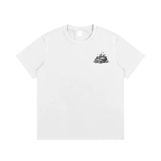 Moonlight Library Cotton T-shirt ODMPOD