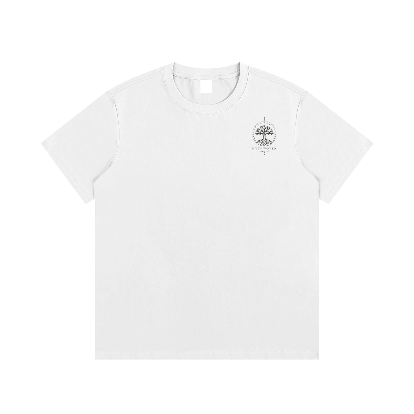Roots of Yggdrasil (White) Cotton T-Shirt