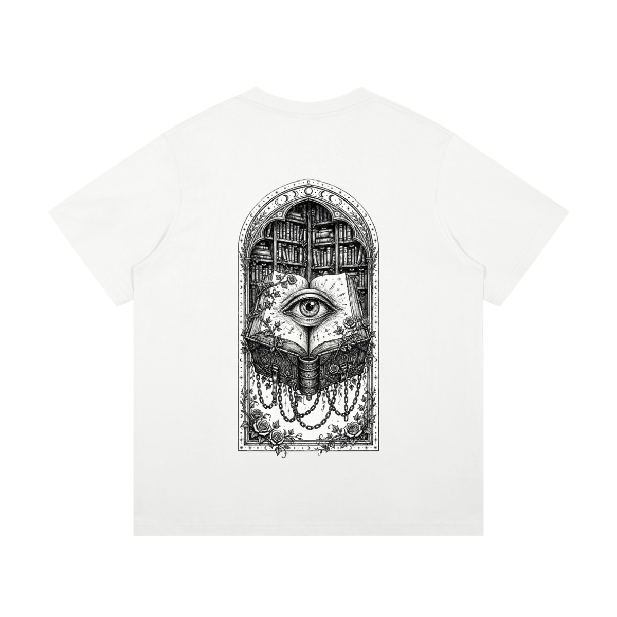 The Book That Watches Cotton T-Shirt ODMPOD