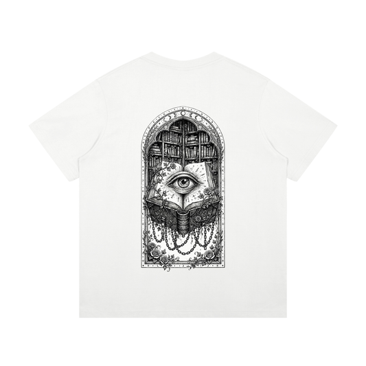 The Book That Watches Cotton T-Shirt ODMPOD